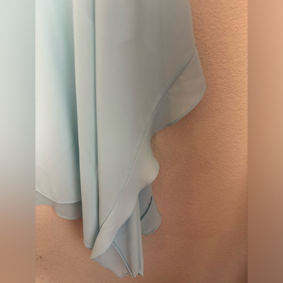NWT BCBG Max Azria Dove Chiffon Kaftan Tunic Blouse in Light Azure Blue XS/S - Picture 4 of 8